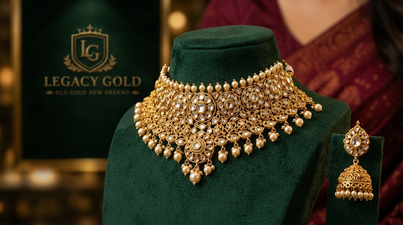 New gold necklace set